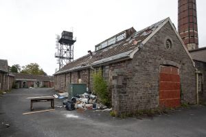 Mid Wales Hospital, September 2010, Works Yard